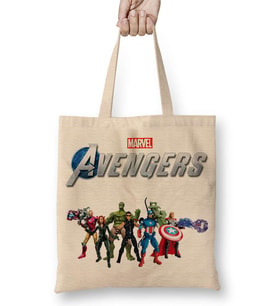 Marvel Avengers 06 Bez Çanta Uzun Saplı