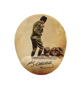 Atatürk Kocatepe Tasarım Bilek Destekli Kaymaz Buruşmaz Kırılmaz Mouse Pad