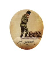 Atatürk Kocatepe Tasarım Bilek Destekli Kaymaz Buruşmaz Kırılmaz Mouse Pad (Çok Renkli)