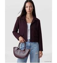 LCW EVERYDAY Bordo Kadın Kaşe Ceket