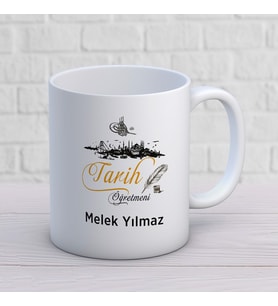 Kişiye Özel Meslek  Tarih Öğretmeni  Hediyelik Kupa Bardak