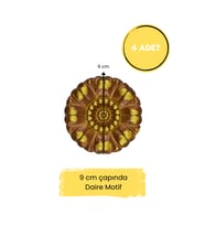 Dekoratif Polimer Mobilya, Duvar ve Tavan Motifi (Kahverengi)