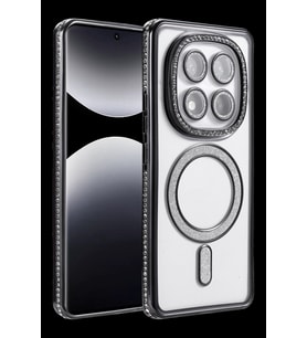 Pilelistore   Xiaomi Redmi Note 14 Pro 4G Joke Simli Magneticsafe Kılıf - Siyah