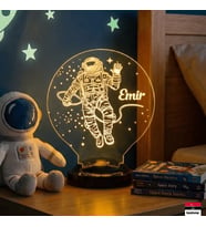 Love Lamp Astronot Kişiye Özel Konsept Hediye 3 Boyutlu Led Lamba