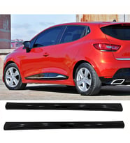 Renault Clio 4 R Yan Marşpiyel Seti Plastik 2 Adet Mat Siyah 2012-2019 karlık+ek+bodykit
