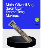 Kompakt Tasarımlı, Güçlü Motorlu Saç sakal Kesme Makinesi ve 4 Kılavuz Tarak