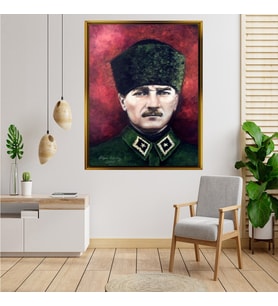 ÇERÇEVELİ ATATÜRK TABLO S563