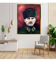 ÇERÇEVELİ ATATÜRK TABLO S563