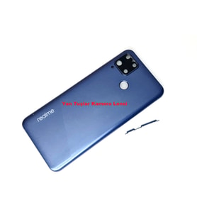 Tkgz Oppo Realme C15 kasa Arka Pil Batarya Kapağı MAVİ