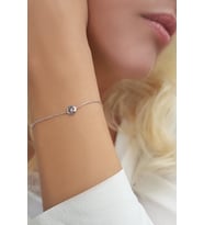 Vaoov 925 Ayar Gümüş Kutup Yıldızı Bileklik (Gold)