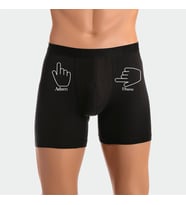 Adam Efsane Yazılı Erkek Man Boxer Hediye Boxer (Siyah)