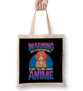 Warning May Start Talking About Anime Kawaii Girl Bez Çanta Uzun Saplı