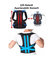 Unisex Balenli Dik Durmayı Sağlayan Sırt Bel Korsesi Dik Duruş Korsesi