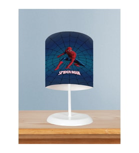 MEKTA HOME BEBEK VE ÇOCUK ODASI Spider Man Desenli Lacivert Abajur