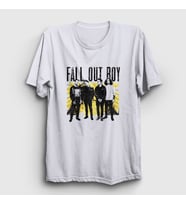 Presmono Unisex Beyaz Band Fall Out Boy T-Shirt 394823tt
