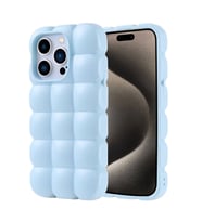 Apple iPhone 15 Pro Kılıf Parlak Esnek Silikon Zore Dom Dom Kapak