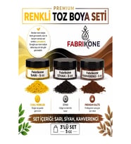 3'lü Set Premium Parafin Soya Wax Toz Mum Boyası Hobi Seti - 5 cc (Sarı, Siyah, Kahverengi) BKFAB3SRSKH5G