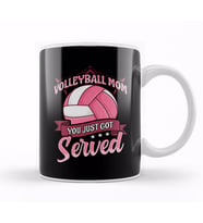 Cute Volleyball Mom You Just Got Served Pun Kupa Bardak Porselen