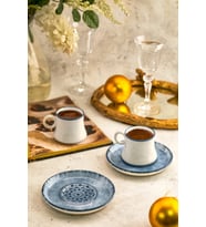 NOBLE LİFE PORSELEN 12 PARÇA KAHVE FİNCAN TAKIMI 74 8696474231560