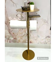 Lisa Plus Banyo Organizeri, Tuvalet Kağıtlık, Kağıt Havluluk (Gold)