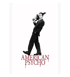American Psycho Film Posteri Tablo Ahşap Poster Dekoratif