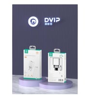 Dvip N34 20W Type-C PD - Usb-A Quick Charger Çift Çıkışlı Beyaz Şarj Aleti