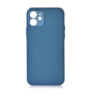 iPhone 12 Kılıf Mat Ultra İnce Slims Kapak (Saks)