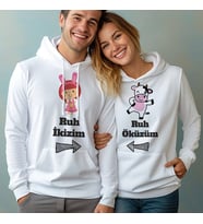 Ruh Öküzüm Kapşonlu Sevgili Sweatshirt