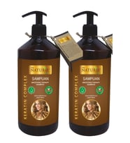 Naturix 2 Adet Tuzsuz Şampuan Keratin Şampuanı 600 Ml Keratinli Şampuan ( Paraben Fosfat Tuz İçermez )