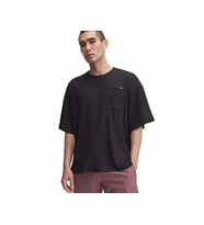 Under Armour Ua Rival Waffle Crew Erkek Günlük Tişört 1383106-001 Siyah