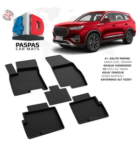 Chery Tiggo 8 Pro 4D Araca Özel Havuzlu Kauçuk Paspas 2022 Üzeri