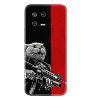 Xiaomi 13 Kılıf Silikon Desen Özel Seri Çılgın Kedi 1674