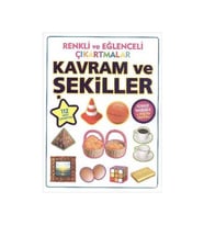 Renkli ve Eğlenceli Çıkartmalar Kavramlar ve Şekiller Parıltı Yay