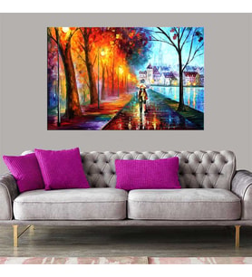 Miyrem Exclusive Serie"  Popart Sahil Yolu Kanvas Tablo