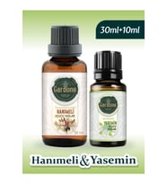 Hanımeli 30 ML + Yasemin 10 ML ( Oda Kokusu Aroma Terapi Buhurdanlık / Difüzör Yağı ) Set 2 Adet