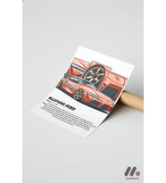 Toyota Supra A90 JDM Poster, Çerçevesiz Yüksek Kalite Duvar Afişi - Oto Severlere Özel