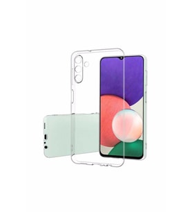 Samsung Galaxy A13 Kamera Korumalı Şeffaf Tıpalı Silikon Kılıf