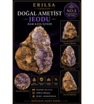 Sertifikalı Doğal Ametist Jeodu Taşı Kütle Ham Kaya İçinde Kristal Küme Koleksiyonluk Büyük Parça