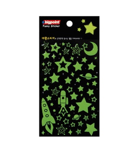 Bigpoint Sticker Fosforlu Uzay x 15 Adet