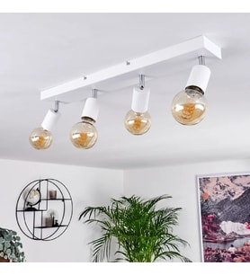 RİOLİGHT MODERN2 BEYAZ2 4XE27 MAFSALLI HAREKETLİ BAŞLIK(GLOP AMPUL HARİÇ) METAL SPOT AVİZE