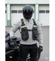Motosiklet Ve Bisiklet Çok Cepli Yelek Tipli Göğüs Çanta Lüx Motor Çantası Yeni
