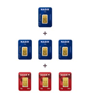 Nadir Gold 24 Ayar 13 Gram Külçe Altın (4 Adet 2,5 Gram Külçe Altın + 3 Adet 1 Gram Külçe Altın )