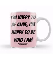 Michael Jackson Quotes Art Gift   Vintage Retro Style Kupa Bardak Porselen