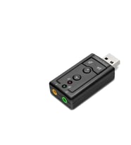 USB Harici Ses Kartı 7.1 - Siyah HDX5255