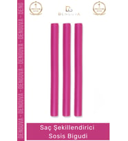 #SaçŞekillendirici İpek Saten Isısız Saç Şekillendirme Seti Profesyonel Kolay Şekillendirici Sosis B