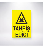 Tahriş Edici 21x28 Arkası Yapışkanlı Levha