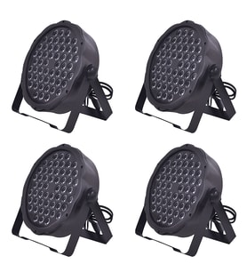 DJ PRO PAR541 54X3 WATT FULL RENKLİ FLAT LED PAR (4LÜ HAZIR PAKET)