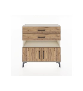 Arges Şifonyer 2 Raflı 2 Çekmeceli 2 Kapaklı 88x30x96 Aytaşı-Çam