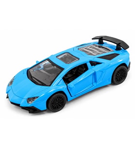 12.5 Cm Oyuncak Metal Spor Araba Lamborghini Aventador Mavi