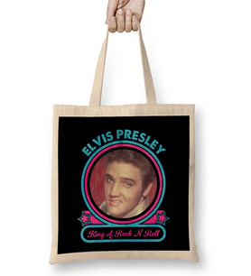 Elvis Presley King Of Rock N Rol Bez Çanta Uzun Saplı
